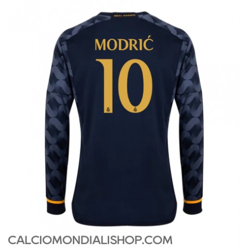 Maglie da calcio Real Madrid Luka Modric #10 Seconda Maglia 2023-24 Manica Lunga